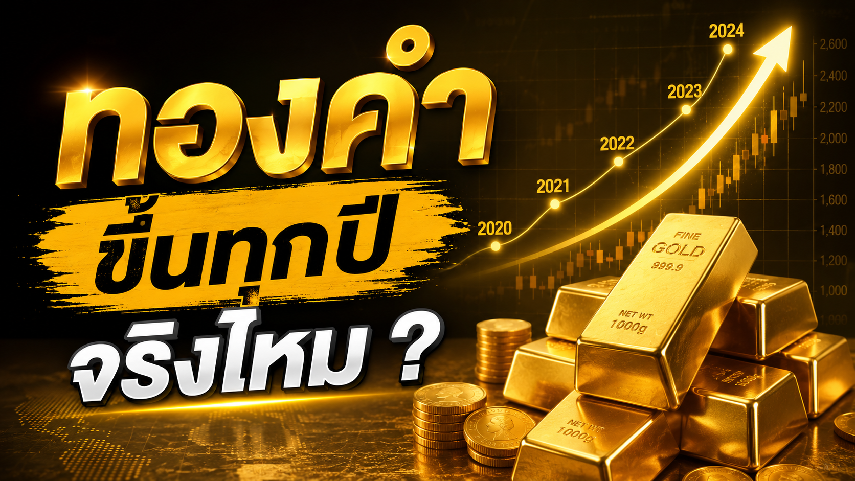 ทองคำขึ้นทุกปีจริงไหม