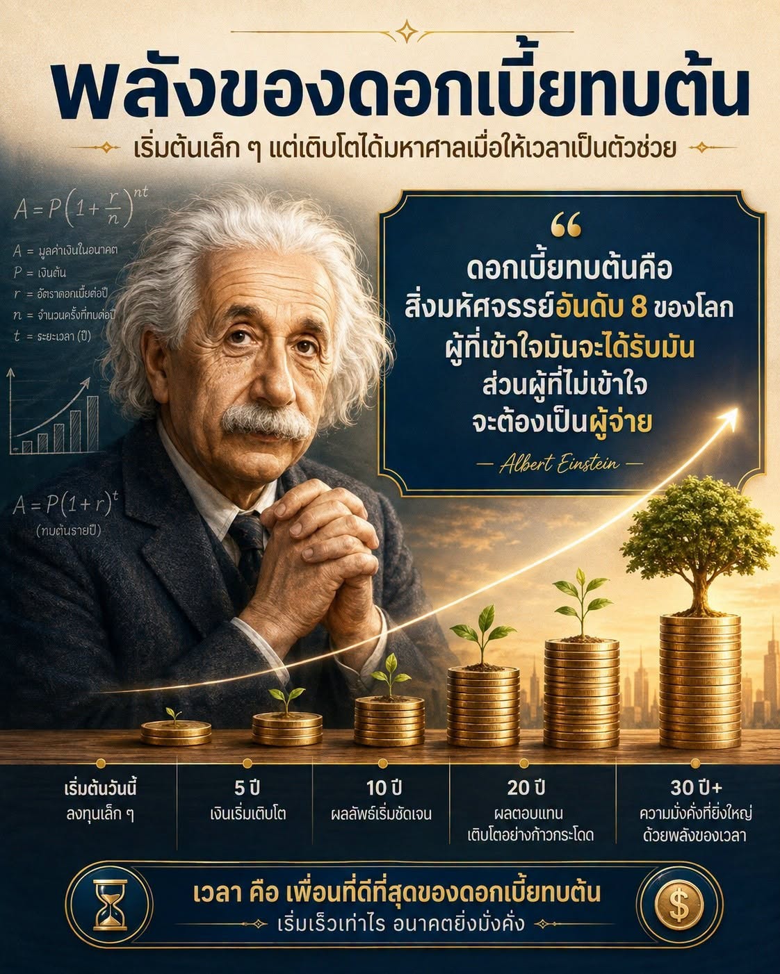 วันที่เงินเริ่มทำงานแทนเรา เคยสงสัยไหมคะว่า… ทำไมบางคนไม่ได้มีรายได้สูงมาก